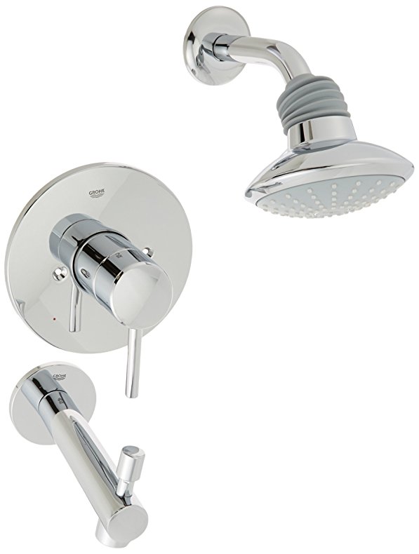 Concetto Single-Handle Single-Spray Tub and Shower Faucet Combination