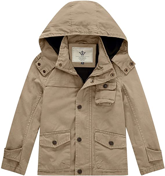 WenVen Boy's & Girl's Spring Cotton Active Hoodie Jacket