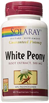 Solaray White Peony Root Extract VCapsules, 60 Count