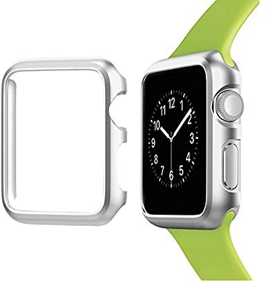 Josi Minea Apple Watch [ 38mm ] Aluminum Protective Shell Bumper Cover Case - Premium Anti-Scratch & Shockproof Shield Guard for Apple Watch Series 3, 2 & 1 [ 38mm - Silver ]