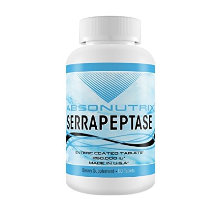 Absonutrix Serrapeptase 250,000 IU Enteric Coated 60 Tabs Enzymes