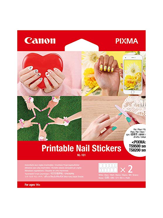 Canon Printable Nail Stickers, Compatible to PIXMA TS9520, TS9521C, TS8220 and TS702 Printers