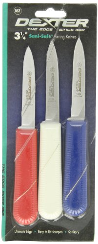 Sani-Safe S104-3RWC S104 Cooks Style Paring Knife with Polypropylene Handle