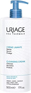 Uriage Cleansing Cream for Sensitive Skin, 500 ml