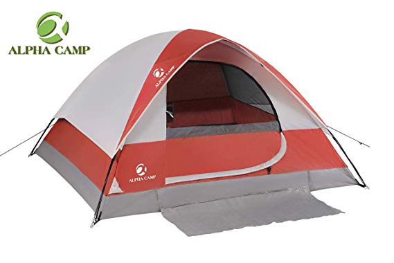 Alpha Camp 2 Person Dome Backpacking Tent Sheet Mat - 7' x 6' Green