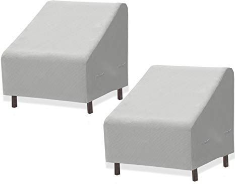 2 PK - SimpleHouseware Patio Lounge Deep-Seat Sofa Cover, 32 x 39 x 29 Inches