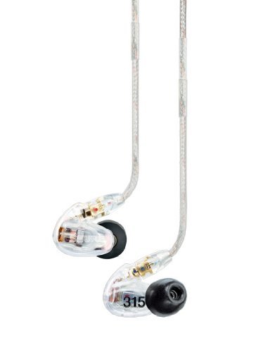 Shure SE315 Sound Isolating Earphones Colour CLEAR