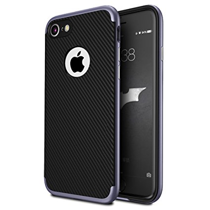 iphone 7 case, Kewek [Bumblebee Series]TPU Bumper case [Drop Protection/Shock Absorption Technology] For Apple iPhone 7 2016 (Gray)