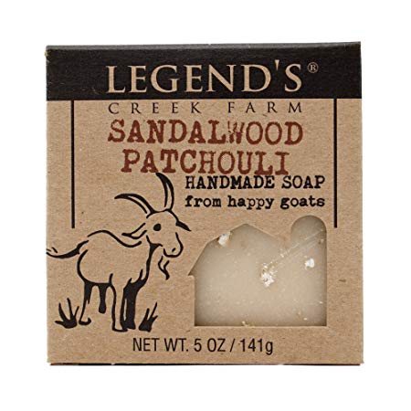 Sandalwood Patchouli Goat Milk Soap - 5 Oz Bar - Great For Sensitive Skin