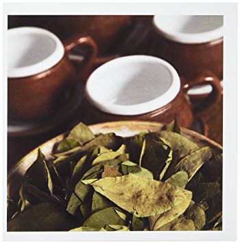 3dRose Peru, Cuzco. Coca leaves and tea cups - SA17 BJA0152 - Jaynes Gallery - Greeting Cards, 6 x 6 inches, set of 6 (gc_86965_1)