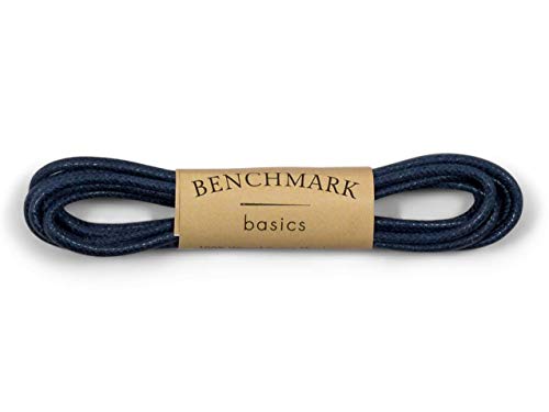 Benchmark Basics - Round Waxed Cotton Shoelaces - 30", 33" or 36" (2mm Width)