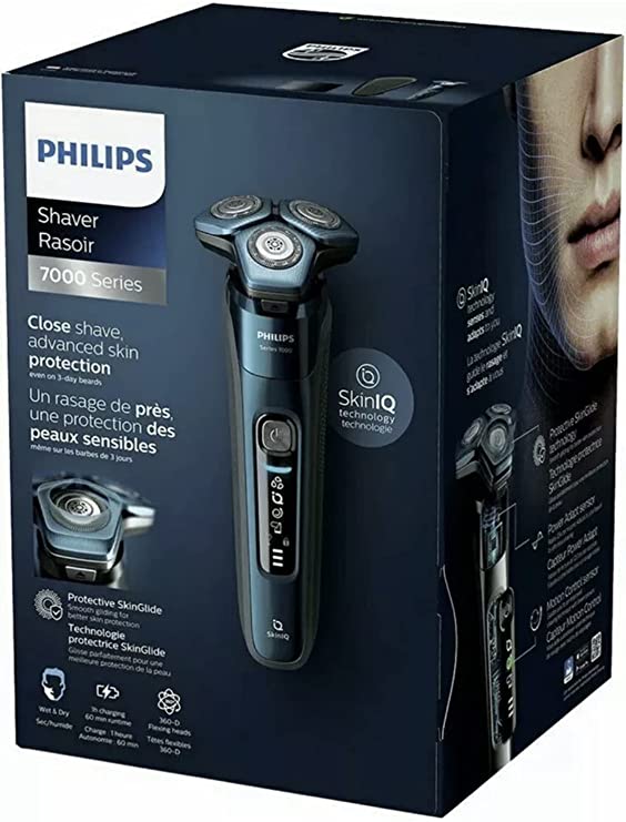 Philips Series 7000 Wet and Dry Electric Shaver S7786/50, 360° Flexible Heads