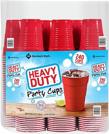 Member's Mark Heavy-Duty Red Cups (18 oz., 240 ct.)