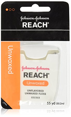 Johnson Johnson Reach Unwaxed Floss Unflavored 55 Yd