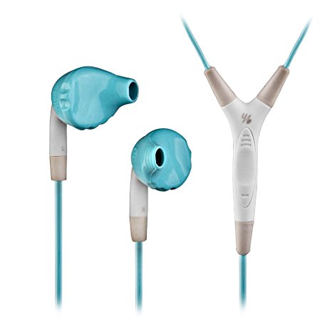 Yurbuds Inspire Pro 100 Noise Isolating In-Ear Headphones - Aqua (Certified Refurbished)