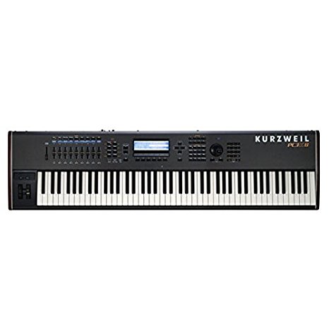 Kurzweil PC3K8 88 Note Performance Controller and V.A.S.T Workstation with 128 MB Sample Ram Keyboard, Hammer Action Keys, Black