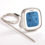 Nuvita touch screen Cooking Thermometer Oven and BBQ Touchscreen Digital Meat Cooking Thermometer with Stainless Steel Probe with Built In Countdown Timer