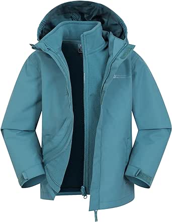 Mountain Warehouse Fell Kids 3 in 1 Jacket - Packaway Hood, Triclimate Coat