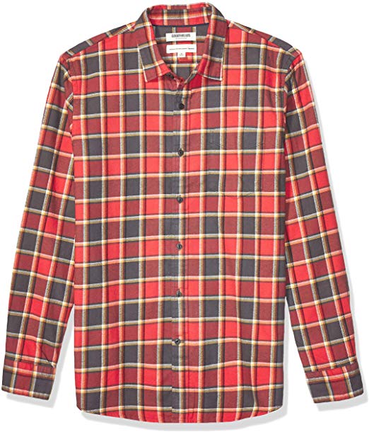 Goodthreads Men's Long-Sleeve Brushed Flannel Shirt