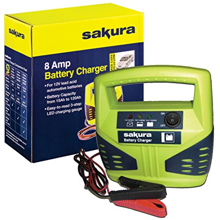 Sakura SS3631 Battery Charger, 8 Amp