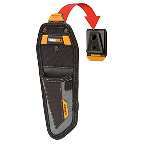 ToughBuilt TB-CT-30-L - Lineman's Knife Pouch - 2 Pockets and Loops, Rugged Construction, Plastic-lined Knife Pocket, Rivet Reinforcement