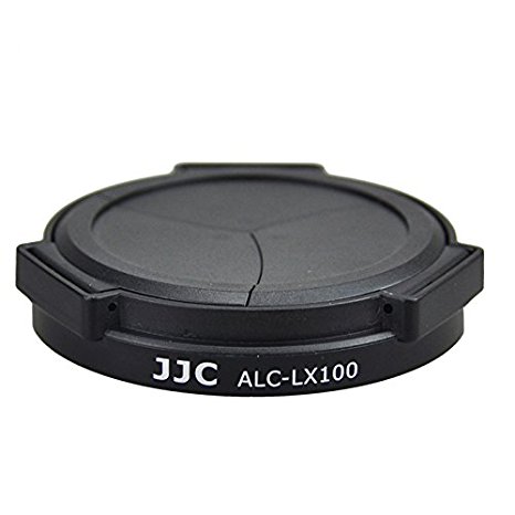 JJC ALC-LX100 Auto Open and Close Lens Cap For Panasonic LUMIX DMC-LX100 LEICA D-LUX(Typ 109) Camera (Black)