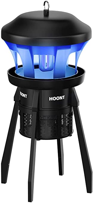 Hoont Outdoor and Indoor 3-Way Mosquito and Fly Trap Zapper with Stand - with A Bright UV Light, and Fan