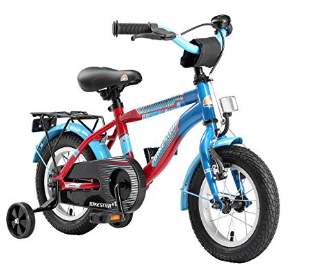 Bikestar® Original Premium Safety Sport Kids Bike Bicycle with sidestand and accessories for Kids age 3 year old children ★ 12 Inch Classic Edition for boys and girls ★