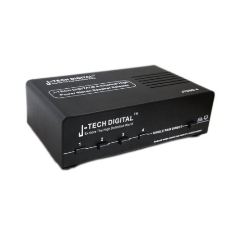 J-Tech Digital ® 4-channel High Power Stereo Speaker Selector