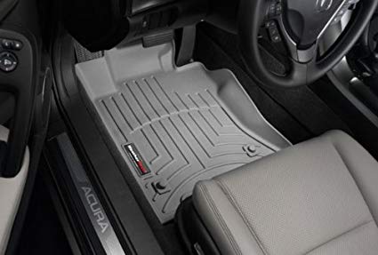 WeatherTech Custom Fit Front FloorLiner for Toyota Prius, Grey