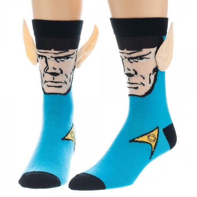 Star Trek Spock with Ears Crew Socks