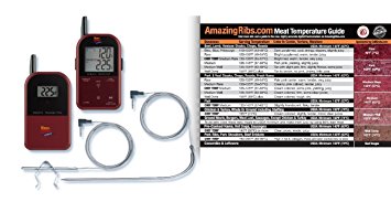 Maverick Et732 Wireless Grill Smoker Thermometer Burgundy   Meathead Magnet