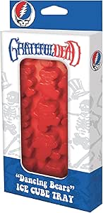 ICUP Grateful Dead Ice Cube Mold Tray | Freezer Bar Items Shapes & Trays | Rock Specialty Molds | Officially Licensed Blue 8.5 x 4.5 x .9