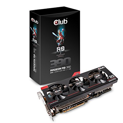 Club3D Radeon R9 390 Graphics Cards CGAX-R9399 Black