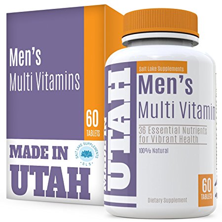 Multivitamins For Men Formulated for Easy Absorption, Has 36 Essential Nutrients For Vibrant Health, To Support Immune System, Increased Energy, And Mental Alertness