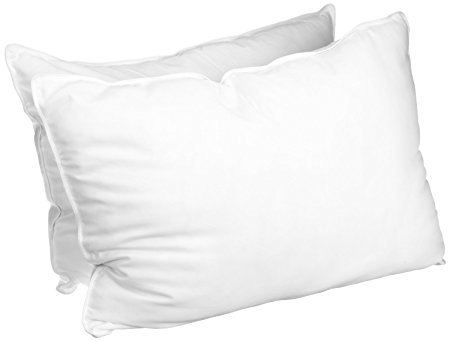 Supreme Comfort 100% Polyester Hollow-Fiber Filling Bed Pillow, Queen Size, Set of 2