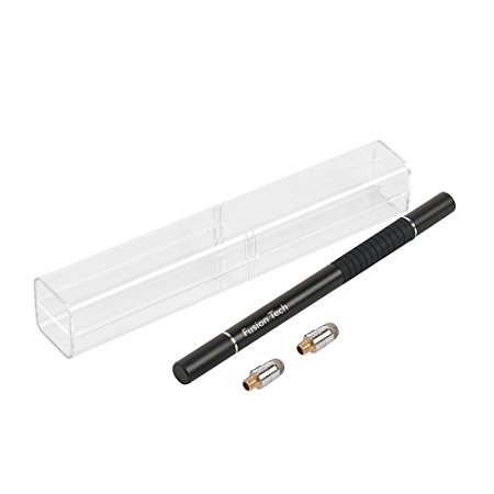 Active Stylus Pen,FusionTech® Slim Long 2 in 1 Capacitive Stylus Touch Pen [Precision Stylus], Universal Accurate Touch Screen Sensitive Stylus Pens With Fine Fiber Tips,For All  Touch Screen Smartphones and Tablets [1-Pack]