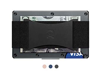 The Ridge Authentic Minimalist Metal RFID Blocking Wallet - Cash Strap