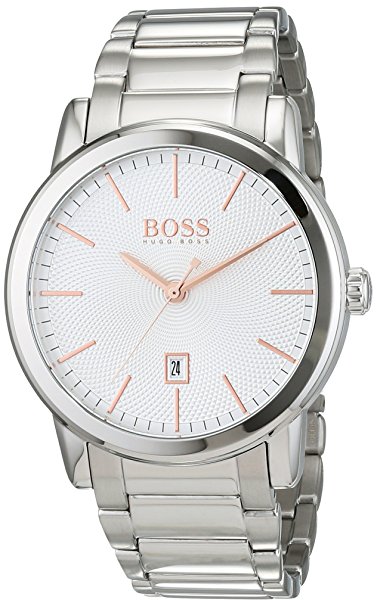 Hugo Boss Men's 1513401 Silver Stainless-Steel Analog Quartz Watch