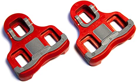 PowerTap P1 Bicycle Pedal Replacement Cleats (Red, 6 Degrees)