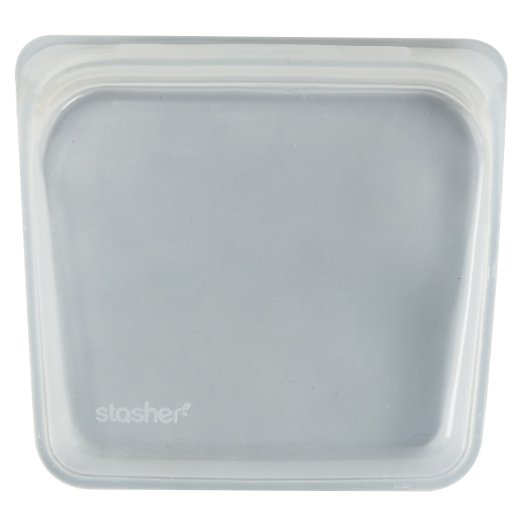 Stasher Reusable Silicone Food Bag, Clear