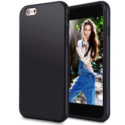 iPhone 6S plus Case,iPhone 6 plus Case,[5.5]by Ailun,Shock-Absorption Bumper,Anti-Scratch,Fingerprint&Oil Stain,Dual Color TPU Back Cover,Siania Retail Package[Black]