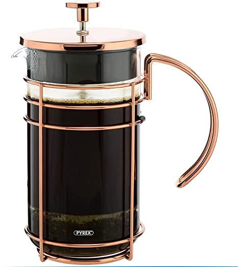 GROSCHE Madrid Premium French Press Coffee and Tea Maker (Rose Gold 1000 ml)