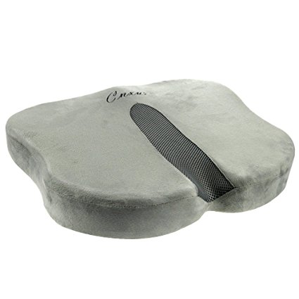 CNXUS Coccyx Orthopedic Memory Foam Seat Cushion for Back Pain Tailbone and Sciatica Pain Relief for Home Office Car Chair