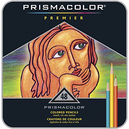 Sanford 3598T Pencils Prismacolor Premier Colored Pencil Set, 48/Tin