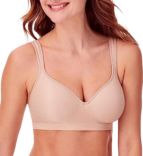 Bali Women's Comfort Revolution Wireless Bra, Full-Coverage Wirefree Bra, Cool Comfort Fabric