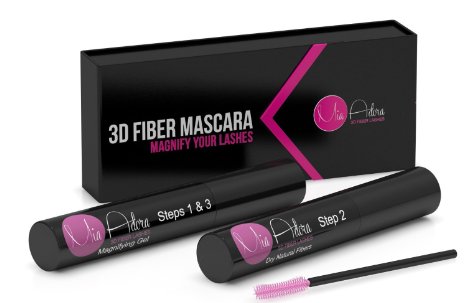 3D Fiber Lash Mascara by Mia Adora - Premium Formula with Highest Quality Natural & Non-Toxic Hypoallergenic Ingredients - FREE Bonus Eyelash ebook with Pro-Tips Included