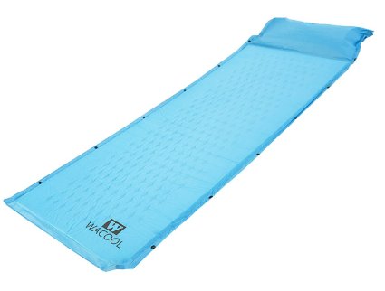 WACOOL Lightweight Self-Inflating Camping Sleeping Pad with Inflatable Pillow (SkyBlue)