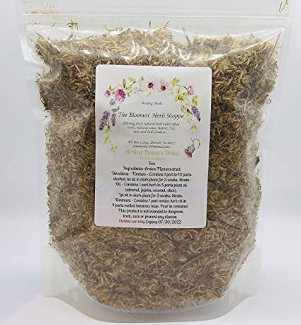Arnica Flowers Dried | 6oz | salves ointment | Heterotheca inuloides | The Bloomin Herb Shoppe | Bulk