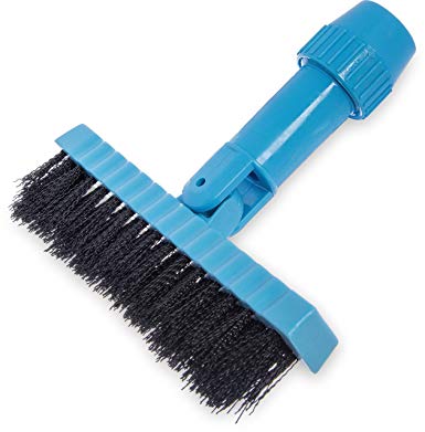 Carlisle 36532003 Swivel Head Grout Line Brush, Nylon Bristles, 1-1/4" Bristle Trim, 7-1/2" Length x 1" Width, Black